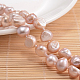 Collana con perline e pepite di perle naturali NJEW-P126-B-01A-01-2