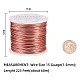 BENECREAT 15 Gauge (1.5mm) Aluminum Wire 68m (220FT) Anodized Jewelry Craft Making Beading Floral Colored Aluminum Craft Wire - Copper AW-BC0001-1.5mm-04-4