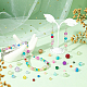 Pandahall elite 550pcs perlas de vidrio craquelado transparente CCG-PH0001-06-2