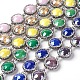 Electroplate Glass Beads Strands EGLA-E054-M-1