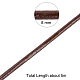 3mm Saddle Brown Color Cowhide Leather Beading Cords X-WL-A002-12-4