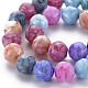 Opaque Baking Painted Glass Beads Strands EGLA-N006-011I-3