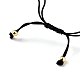 Adjustable Glass Seed Beads Braided Bead Bracelets BJEW-D442-33-3