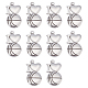UNICRAFTALE 10Pcs 304 Stainless Steel Pendants I Love with Basketball Pendant Charms Hole 2mm Sports Style Pendant Metal Charms for Braclet Necklace Jewelry Making Stainless Steel Color STAS-UN0039-49-1