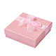 バレンタインデーのギフトボックス厚紙ブレスレット箱をパッケージ化  ミックスカラー  約9センチ幅  9センチの長さ  高さ2.7センチ BC148-3
