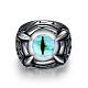 Fashionable 316L Stainless Steel Evil Eye Wide Band Rings RJEW-BB09967-8-1