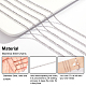 Benecreat 25m 304 Edelstahl-Kabelketten für DIY-Kettenhalsketten-Herstellungskit CHS-BC0001-06-4