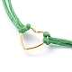 Adjustable Waxed Cotton Cord Bracelets BJEW-JB05064-05-3