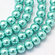 Chapelets de perles rondes en verre peint X-HY-Q003-6mm-65-1