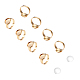 Unicraftale 12 juego de bandeja de 10 mm kits de fabricación de anillos de dedo ajustables dorados 304 componentes de anillos de dedo de acero inoxidable y cabujones de vidrio transparente bandeja redonda plana anillos de dedo para hacer anillos unisex DIY-UN0001-37G-2