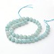 Faceted Natural Amazonite Round Beads Strands G-F261-04-6mm-2