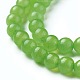 Verde naturale perle di giada fili G-I228-4mm-14-1