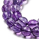 Chapelets de perles en améthyste naturelle G-C079-B03-01-4