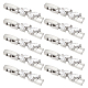DICOSMETIC 10Pcs Watch Band Clasp Fold Over Extension Clasp Platinum Watch Extension Cubic Zirconia Watch Clasp Rhinestone Clasps for Watch Brass Watch Clasp for Bracelet Making Jewelry Extender KK-DC0001-62-1