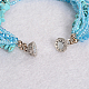 Turquoise synthétique bracelets multi-brins BJEW-L488-06-2