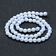 Chapelets de perles en agate avec dentelle bleue naturelle G-P342-05-6mm-A-2