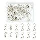 40 Stück 4 Stile Messing-Eispickel-Klemmbügel KK-FS0001-24-1