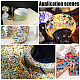 Pandahall gelbe Mosaikfliesen für Kunsthandwerk Bulk unregelmäßige Keramikmosaikfliesen Stücke für Bilderrahmen AJEW-PH0001-05-9