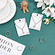 PVC and Paper Necklace Display Cards DIY-WH0209-12-5