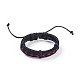 Adjustable Leather Cord Bracelets BJEW-P252-D01-1
