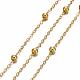 Brass Flat Oval Cable Chains X-CHC018Y-G-2