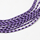 ポリエステル&スパンデックスコードロープ  1つの内部コア  暗紫色  2mm  約109.36ヤード（100m）/バンドル RCP-R007-334-2