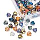 100 pièces 9 couleurs galvanoplastie perles de verre brins EGLA-CJ0001-12-8