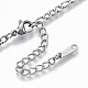 304 fabrication de bracelets chaîne figaro en acier inoxydable STAS-S105-JN962-1-4