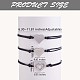 3 Stück 3 Style 430 Edelstahl-Armbänder mit Herzgliedern im Set JB727A-3