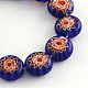 Handmade Millefiori Glass Beads Strands LK-R004-02C-1