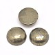 Half Round Natural Pyrite Cabochons G-I125-09-12x4mm-1