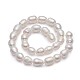 Natural Cultured Freshwater Pearl Beads Strands Rice A23TR011-2