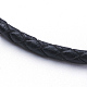 Плетеные браслеты шнур кожаный BJEW-F291-45P-2