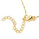 Gold Plated Tin Alloy Snake Chain Fine Necklaces NJEW-BB10181-18-4