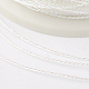 丸いメタリック糸  刺しゅう糸  6プライ  ホワイト  0.6mm  約546.8ヤード（500m）/ロール MCOR-G001-0.6mm-21-2