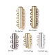 Multi-strand Brass Slide Lock Clasps KK-PH0036-48-1