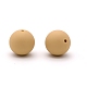 Perles de silicone perles rondes en caoutchouc 15mm perles d'espacement en vrac pour fournitures de bricolage bijoux fabrication de porte-clés FIND-SX0001-163-1