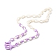 Акриловые ожерелья-цепочки NJEW-JN03626-3