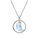 Модное ожерелье стерлингового серебра 925 стерлингового серебра NJEW-BB30718-7