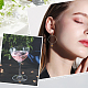 Beebeecraft 40Pcs 5 Style Geometric Earring Hoops 18K Gold Plated Wine Glass Charm Rings Earring Beading Hoop for Birthday Party Favors Family Gathering Wine Tasting Decorations KK-BBC0002-40-6