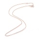 Long-Lasting Plated Brass Chains Necklaces NJEW-MSMC002-13RG-NF-2