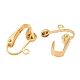 24Pcs 4 Color Brass Clip-on Earring Findings KK-ZZ0001-11-4
