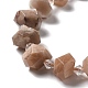 Chapelets de perles de sunstone naturelle naturelles G-B027-A03-4