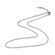 304 collar de cadena de cable de acero inoxidable para hombres y mujeres NJEW-K245-025D-1