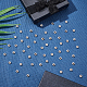 Unicraftale 100pcs 304 perles d'espacement en acier inoxydable STAS-UN0026-06-4