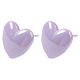 Boucles d'oreilles coeur en céramique de zircone biocéramique hypoallergénique EJEW-C065-02B-3