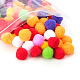 30mm multicolore assorti pom poms balles environ 250 pcs pour diy poupée artisanat partie décoration AJEW-PH0001-30mm-M-4