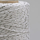 マクラメコットンコード  ツイストコットンロープ  壁掛け用  工芸  ギフト包装  ホワイト  1.5~2mm  約100ヤード/ロール（300フィート/ロール） YC-R007-28-3