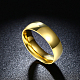 Мужские простые модные широкие кольца из титановой стали RJEW-BB15810-9G-5