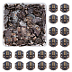 Superfindings 100 juegos caja de joyería de gabinete decorativo bronce antiguo caja de hierro cerradura cierres para pequeñas cajas de joyería de madera pestillos de bloqueo de maleta IFIN-FH0001-12AB-2